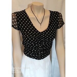 Free Press Top/Nordstrom, Black/white Medium